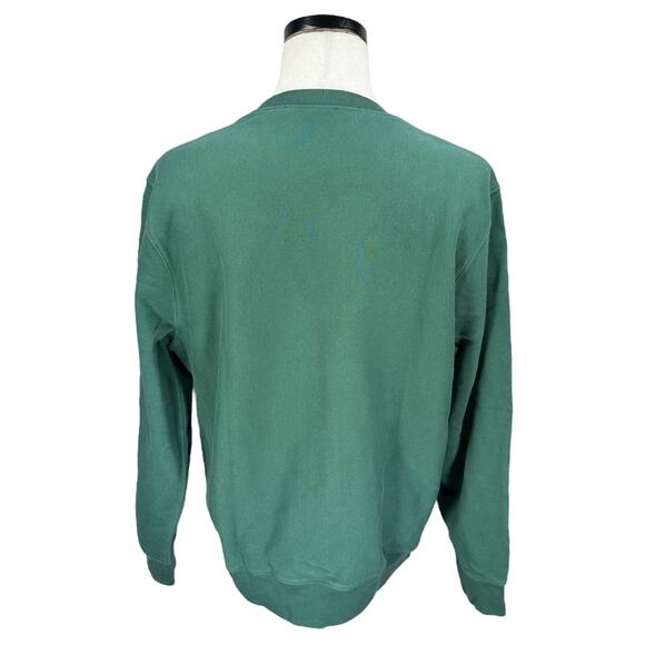 J.Crew Sportswear Thick Crewneck Forest Hills Sweatshirt Men Large Green Graphic - Picture 4 of 8